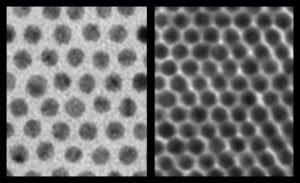 assembled nanocrystals arrays hairs