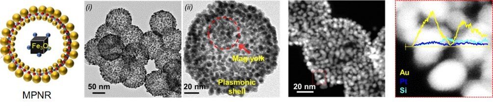 magneto-plasmonic multimodular nanoreactor nano digest