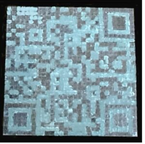 Water crystals mimic the shell color units used to create a more secure form of QR code. Nano Digest.