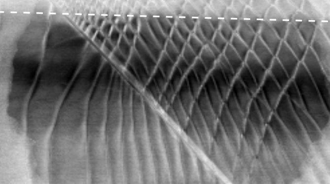Moiré 2D materials without stacking, twisting developed